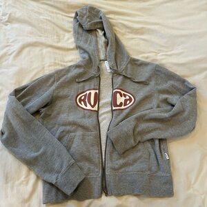 RVCA Gray Zip-Up Hoodie